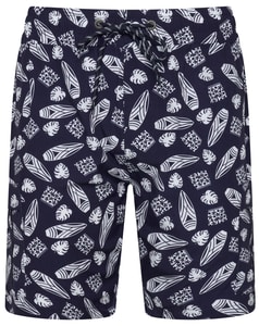 KAM Surf Geo Print Shorts Marineblau